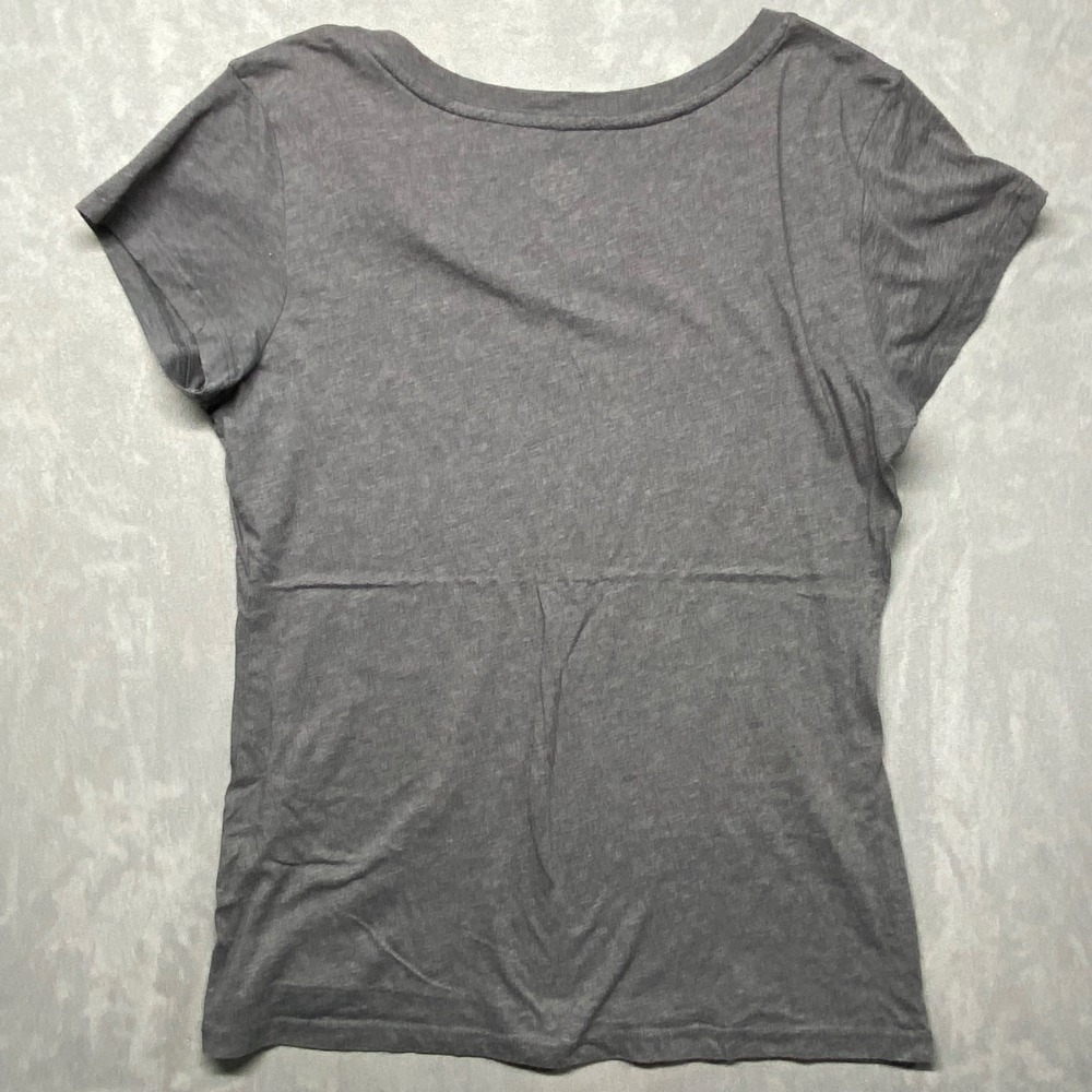 Harley Davidson Womens Gray V Neck T Shirt Freedom Isnt Quiet Graphic Tee Medium - Picture 2 of 11